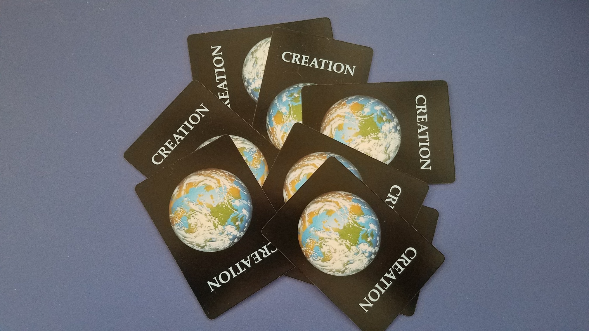 Image of card covers for Creation Card Game