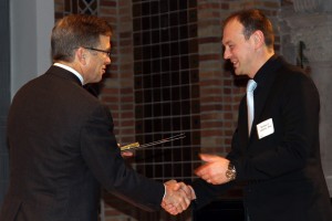 Pres. Hurley with Nicholas G. Lorgnier, PhD