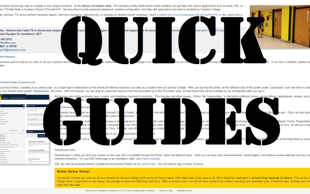 Quick Technology Guides: Handy for You and Your Students