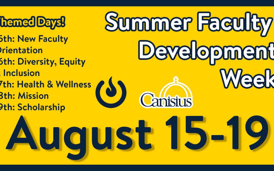 RSVP for Summer Faculty Development Week!