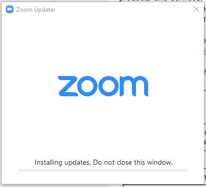 Update Zoom!