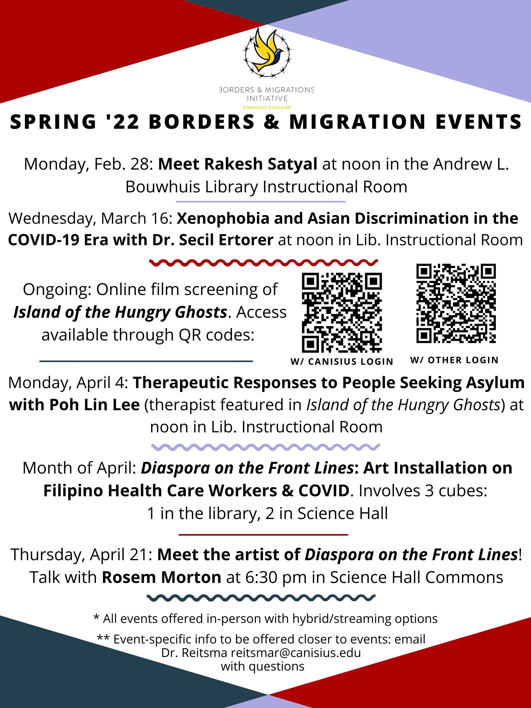 Borders & Migrations Initiative Presents Spring 2022 Series | The Dome